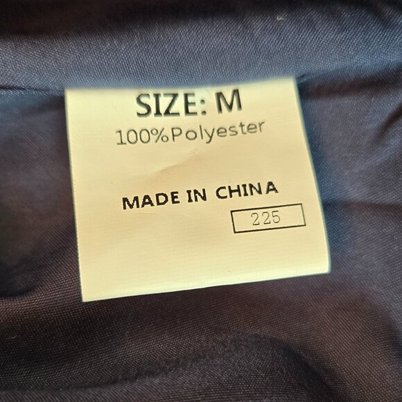 DOKOTOO Women's Lantern Sleeve Square Neck Tie Backless Sexy Dress Sz: M Blue - Picture 15 of 15